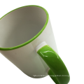 2021 Demanda de customer Bantos lindos Café de 11 oz Copa de color interior Tazas de cerámica con logotipo